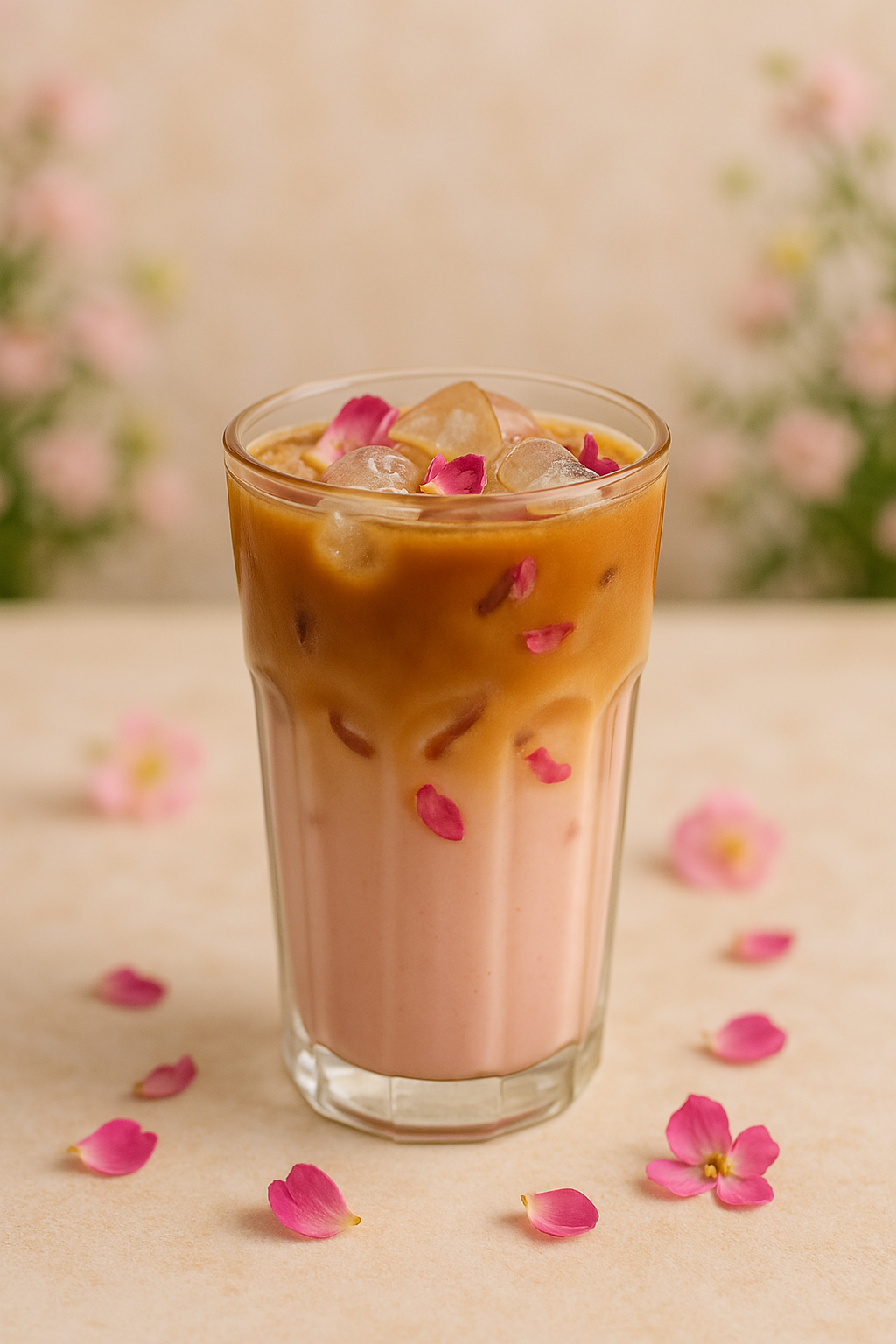 Iced Vanilla Rose Latte ft. Tintico Coffee